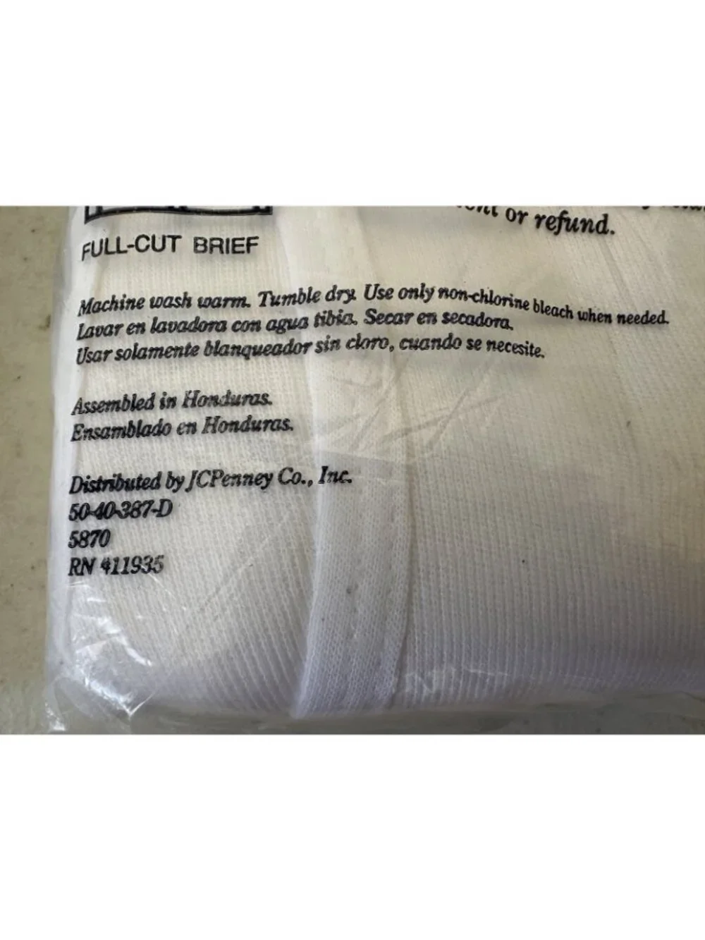 5 VTG NOS men 34 Full Cut Briefs underwear Stafford Penney's tighty whities READ